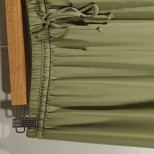 Skirt: Drawstring Long Maxi Skirt